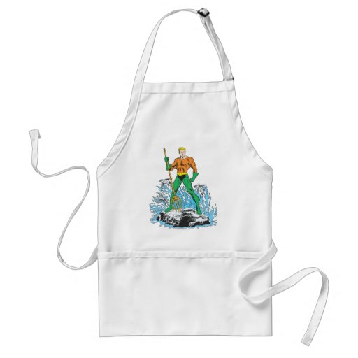 Aquaman Stands with Pitchfork Aprons