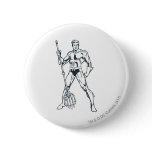 Aquaman with Pitchfork BW buttons
