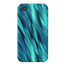 Aquamarine silky waves iPhone 4/4S covers