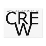 aquamotion film tv CREW POSTCARD