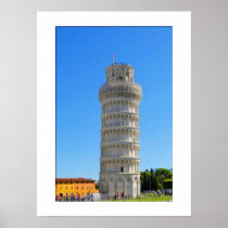 Aquarelle Pisa Leaning Tower