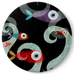 Aquarium fishes waves surf Button by Rupydetequila Aquarium fishes waves surf Button