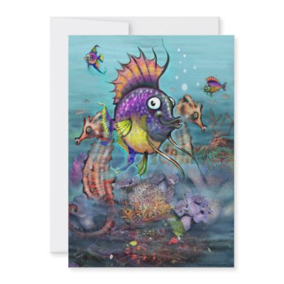 Aquarium Personalized Invites by FunGraphix