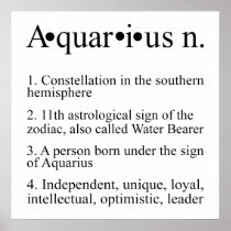 Aquarius Astrology Poster Print