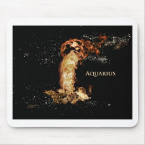 Aquarius astrology sign mouse pad