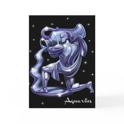 Aquarius Birthday Card by BPresent