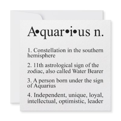 Aquarius Birthday Invitation or Birth Announcement by angela65