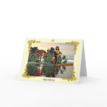 AQUARIUS, Blue Sapphire ,Gold Greeting Cards