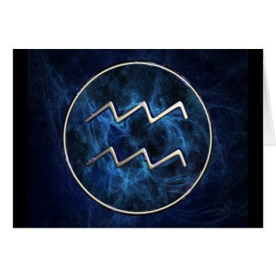 Aquarius Greeting Card by packratgraphics