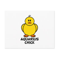 Aquarius Chick Postcard