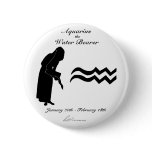 Aquarius Constellation/Zodiac Button