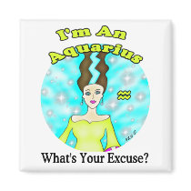 Aquarius Excuse Magnet