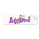 Aquarius Flowers Bumper Stickers