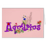 Aquarius Flowers Greeting Card