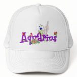 Aquarius Flowers Mesh Hat