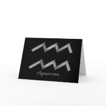 Aquarius Greeting Card- Blank