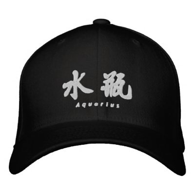 Aquarius (H) Chinese Calligraphy White Design 1 by mrssocolov6