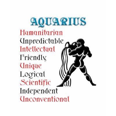 Aquarius Horoscope Zodiac Sign T Shirts by all_items