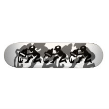Aquarius in black skate board deck