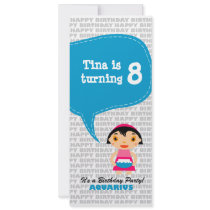 Aquarius Invitation Birthday Party
