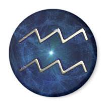Aquarius Fridge Magnet