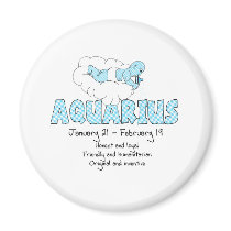 Aquarius Refrigerator Magnet