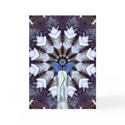 Aquarius Mandala Birthday Card by jenland