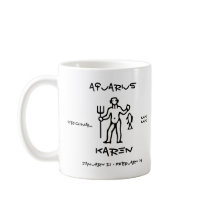 Aquarius Personalised Coffee Mug