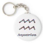 Aquarius Psychedelic Key Chain