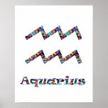 Aquarius Psychedelic Poster