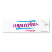 Aquarius Purple Bumper Stickers