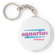 Aquarius Purple Keychain