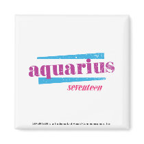 Aquarius Purple Fridge Magnets