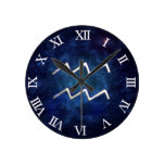 Aquarius Round Wall Clock