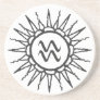 Aquarius Sandstone Coaster