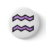 Aquarius Symbol (style 1_purple) button