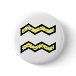 Aquarius Symbol (style 1_yellow) button
