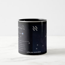 Aquarius The Zodiac Collection Coffee Mugs