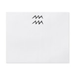 Aquarius. Zodiac Astrology Sign. Black. Full Color Flyer