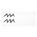 Aquarius. Zodiac Astrology Sign. Black. Custom Announcements