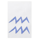 Aquarius. Zodiac Astrology Sign. Blue. Custom flyers