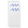 Aquarius. Zodiac Astrology Sign. Blue. Full Colour Rack Card