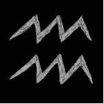 Aquarius. Zodiac Astrology Sign. Photo Cut Out