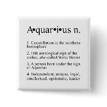 Aquarius Zodiac Definition Buttons