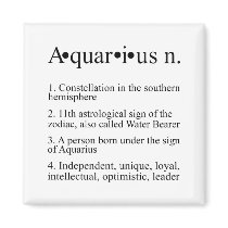 Aquarius Zodiac Definition Magnet