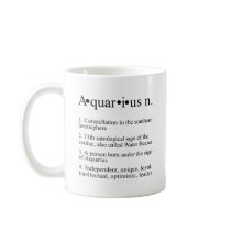 Aquarius Zodiac Definition Coffee Mug