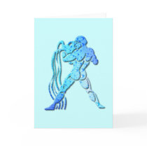 Aquarius Zodiac Greeting Card