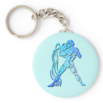 Aquarius Zodiac Keychain