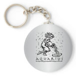 Aquarius Zodiac Keychain