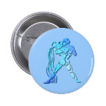 Aquarius Zodiac Round Pin